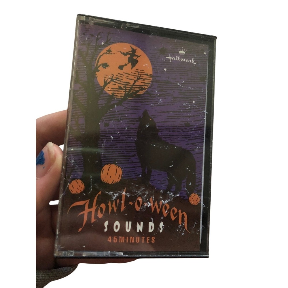 Hallmark Howl-o-ween Sound Cassette Tape Vintage Halloween Spooky SFX 45 Minutes